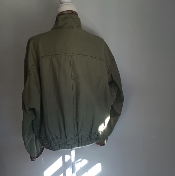 Free People "Green Front" bomber jacket - Picture 4 of 7